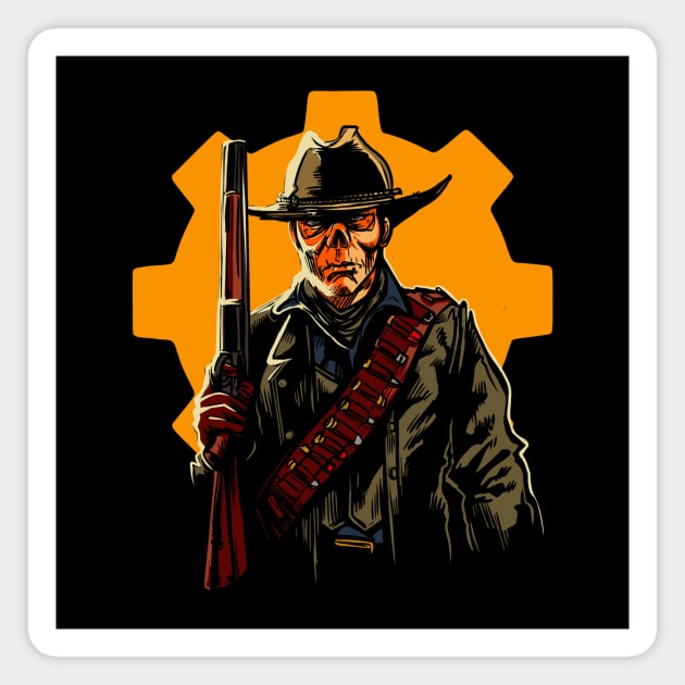 Red Dead Ghoul Magnet by AndreusD